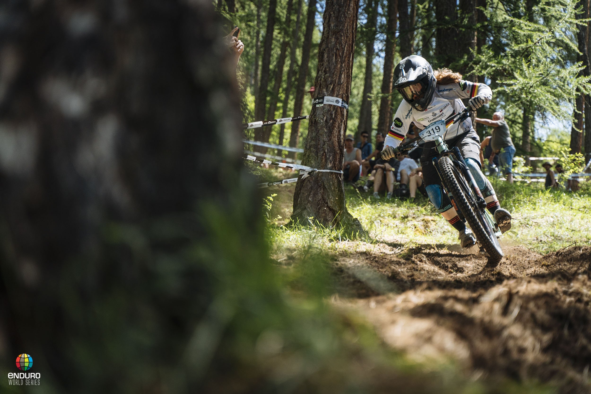 Raphaela Richter pushing Isabeau on day two in Les Orres