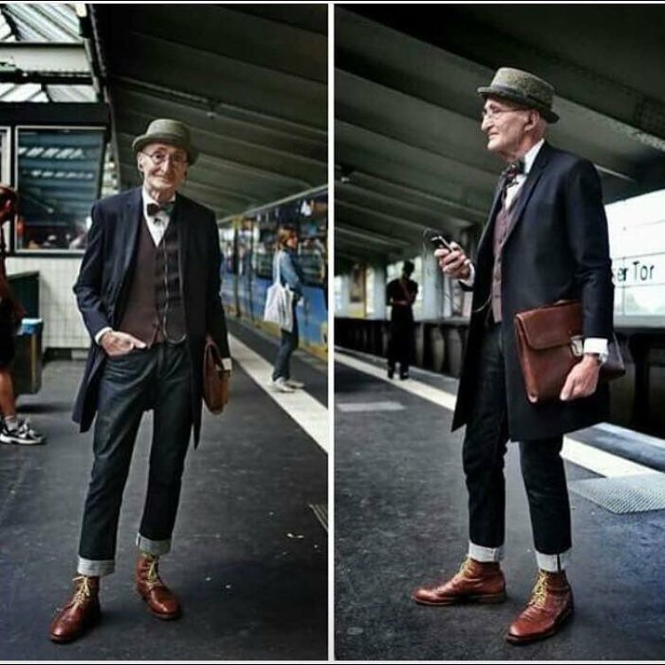 Stylish old guy