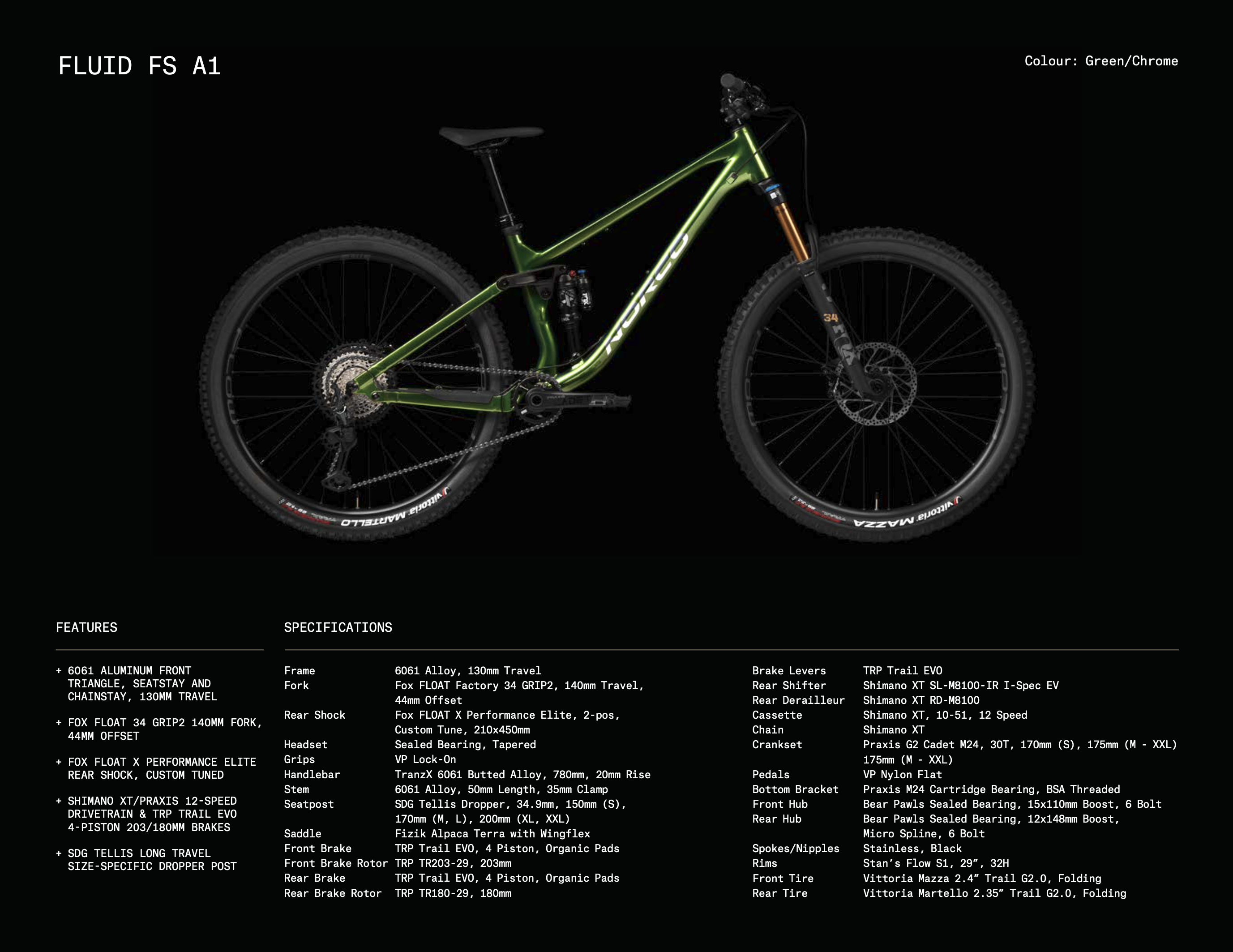 Norco best sale bike sizing