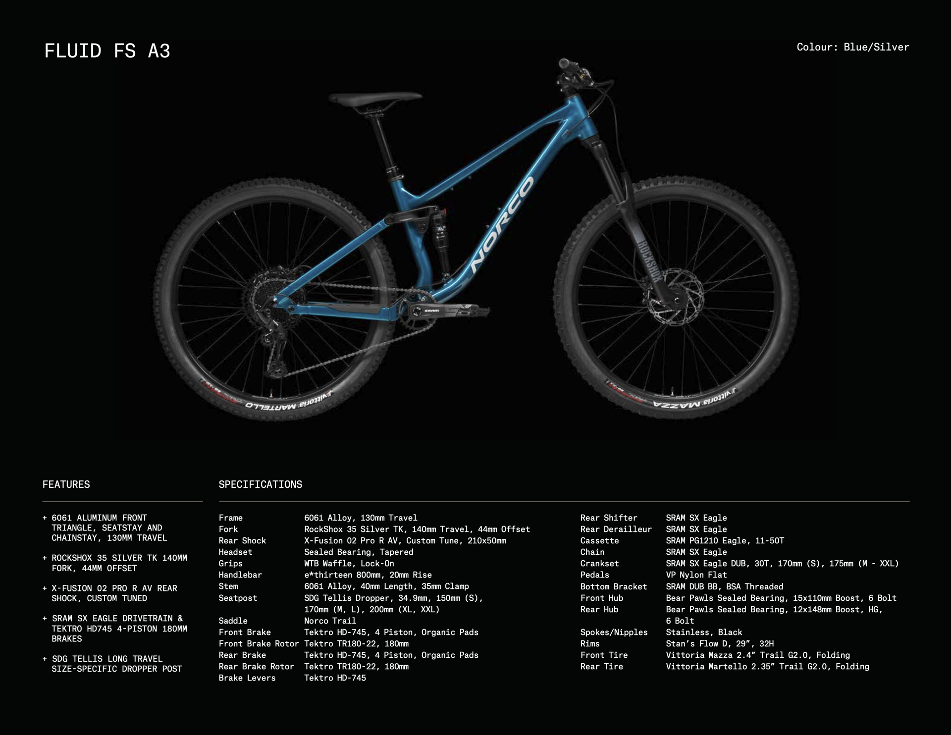 Norco custom formed 6061 sale