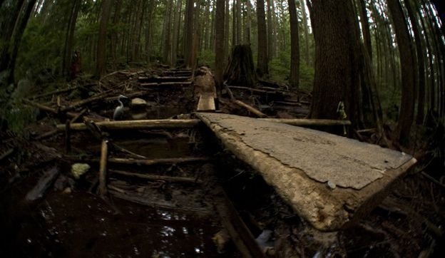 The first ever bike teeter - Photo Mark Wood