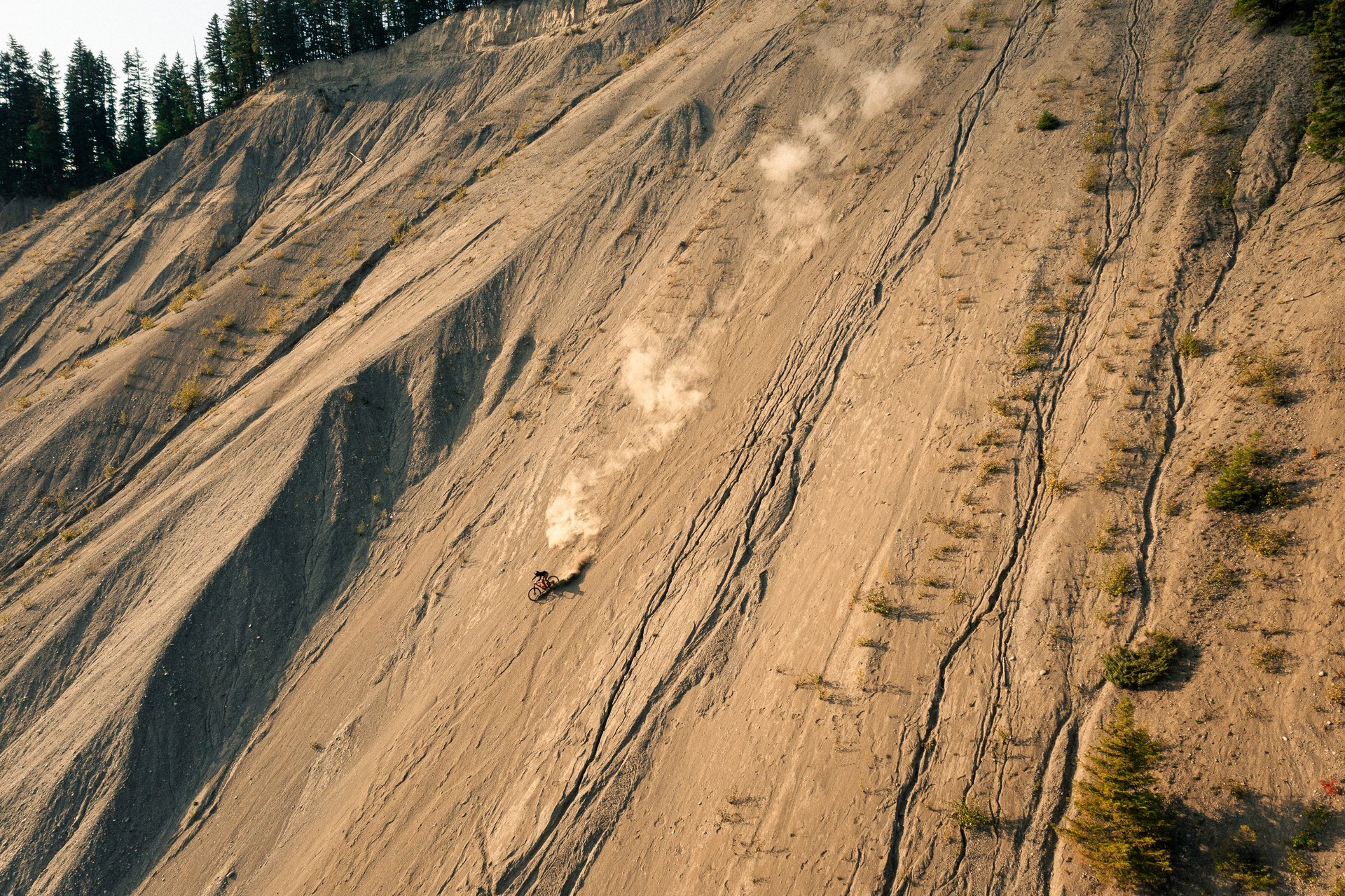 Riding Cutbanks in Prince George