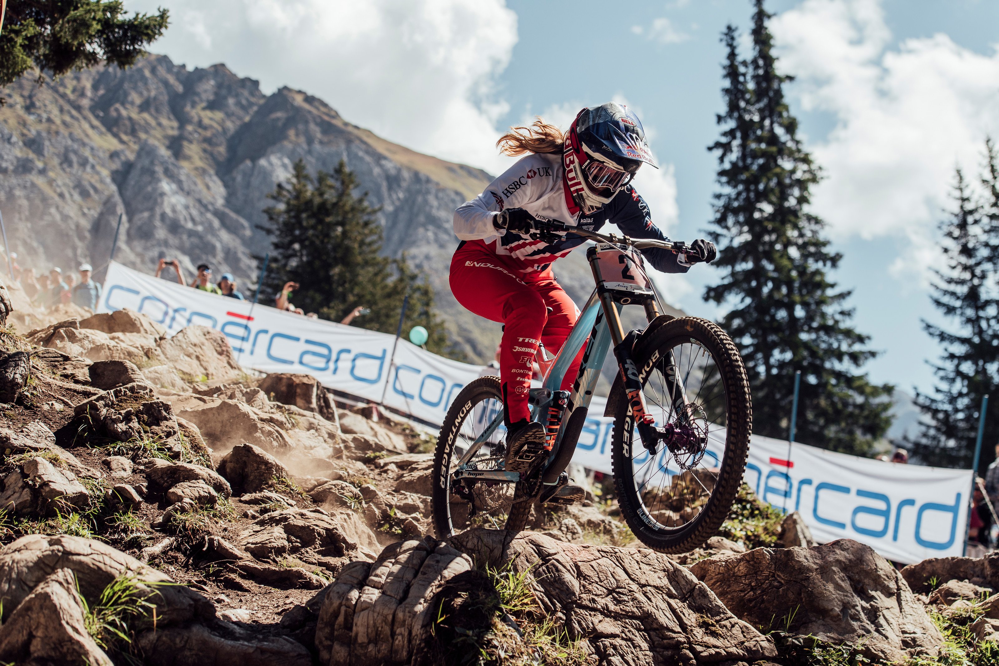Rachel Atherton in Lenzerheide for the 2018 DH World Championships