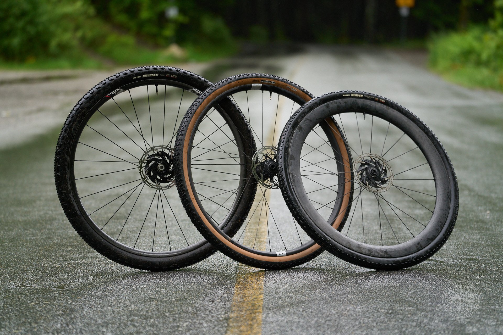 Three Maxxis Gravel Tires