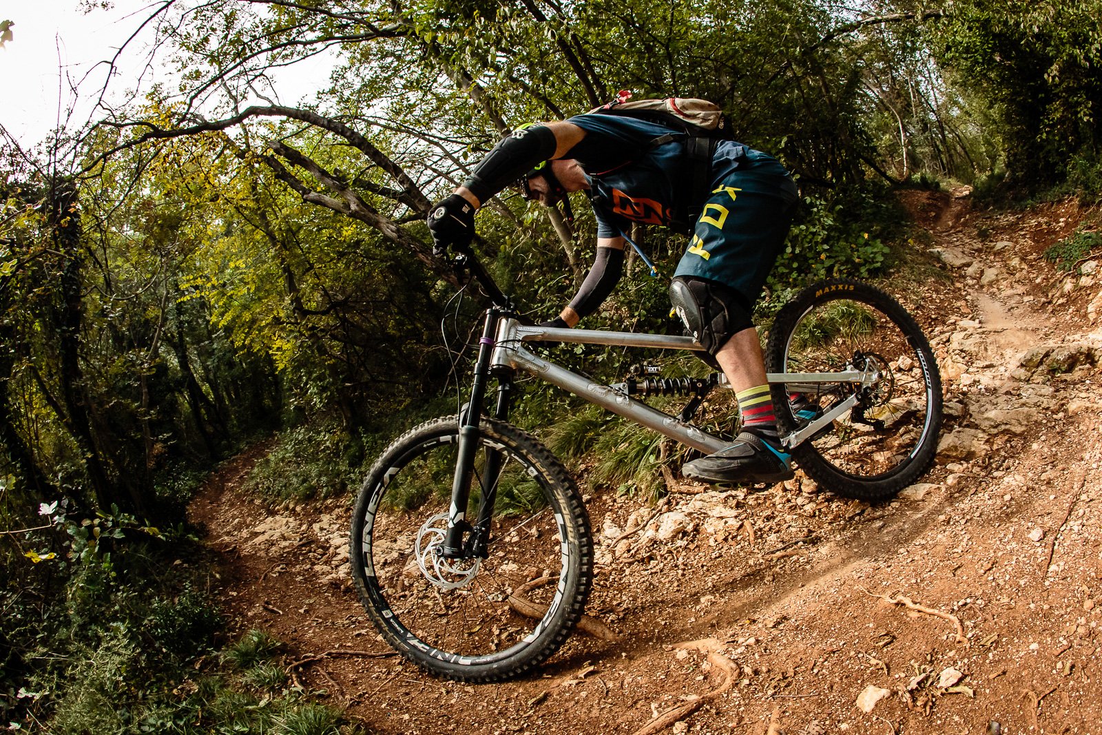 Chris Porter on his XL GeoMetron G1 during testing with EXT