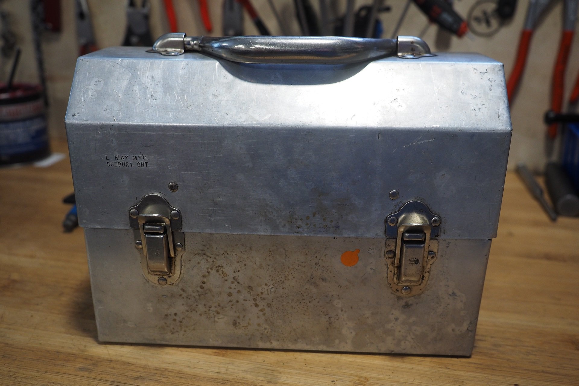 Miners Lunch Box, L. May MFG, Made in Sudbury