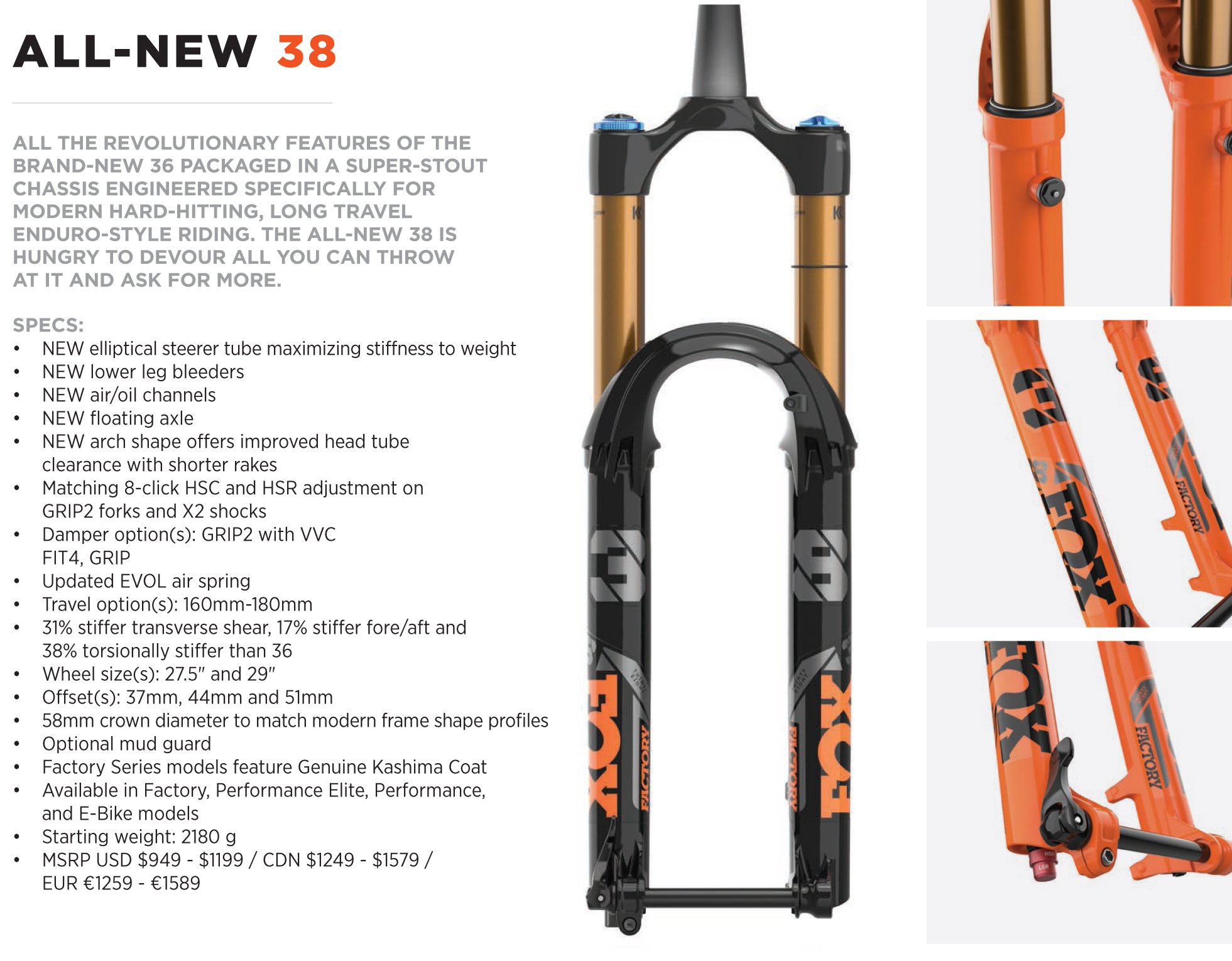 New fox 38 discount fork