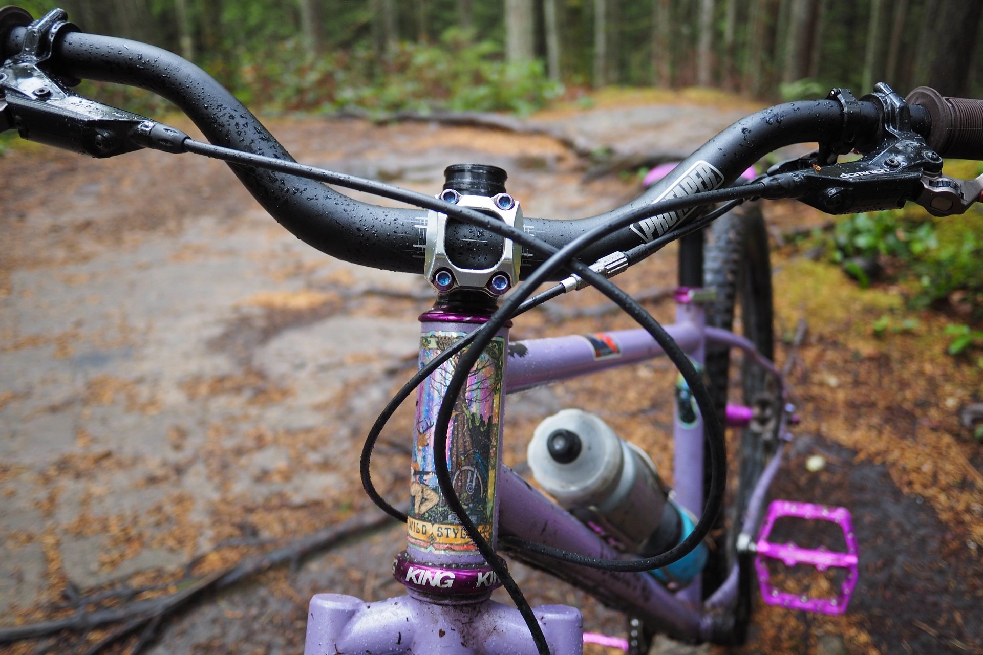 Purple mountain bike handlebars hot sale