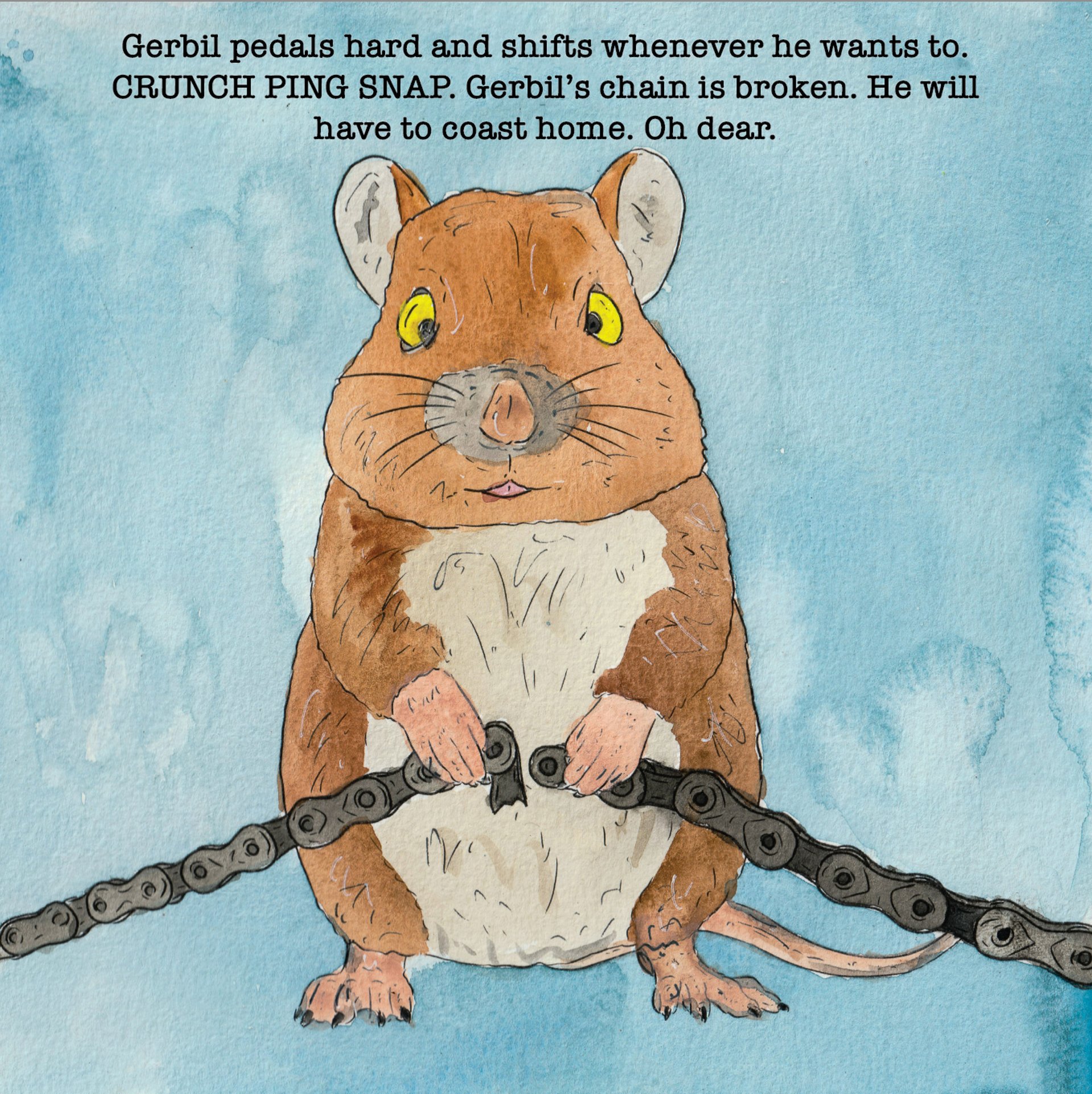 A gerbil who broke their chain.