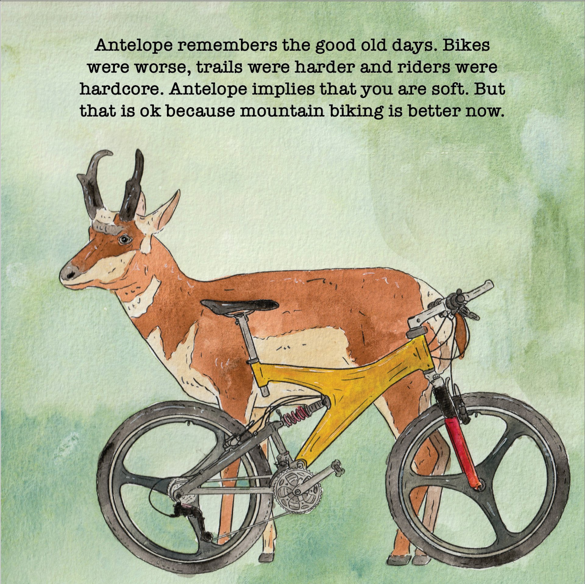 An antelope who is being a dick.