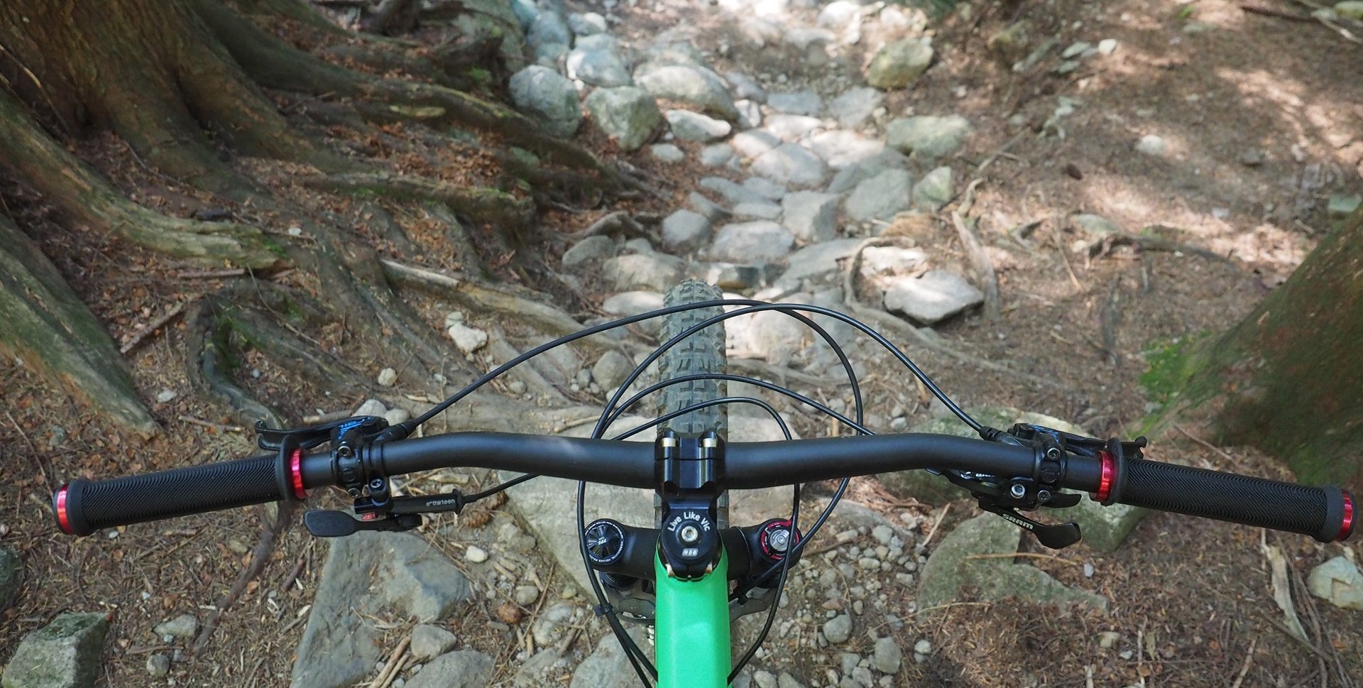 swept back handlebars mountain bike