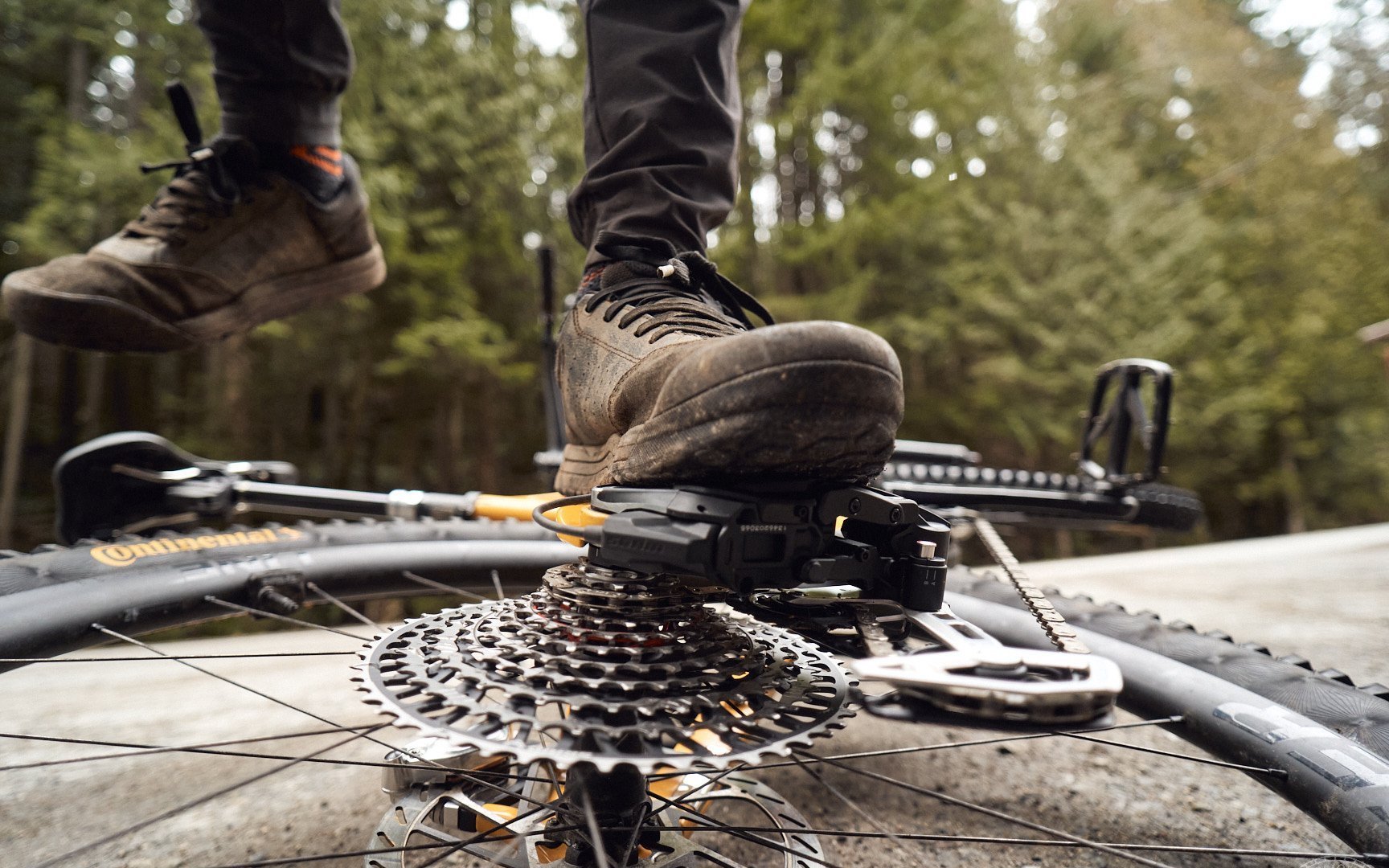 SRAM Eagle T-Type drivetrain and Code Stealth Brakes