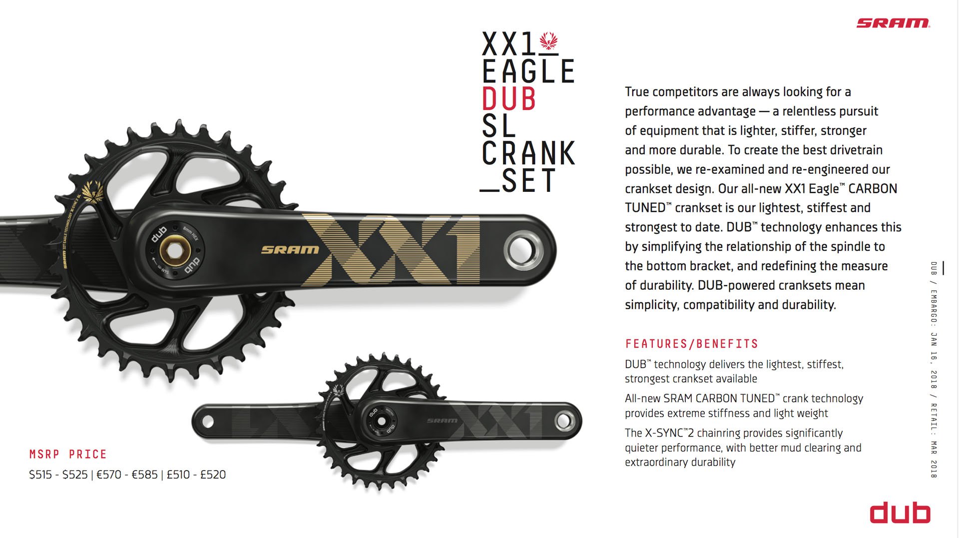 Lightest store crankset 2018