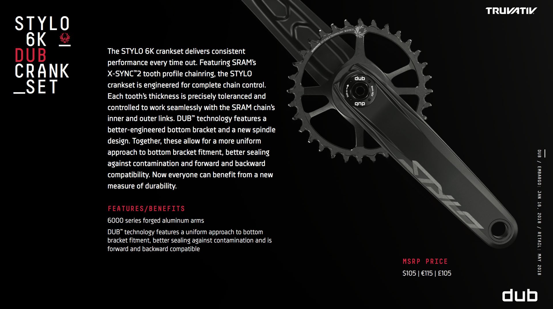 SRAM DUB System: Unified Cranks and new Bottom Brackets for all