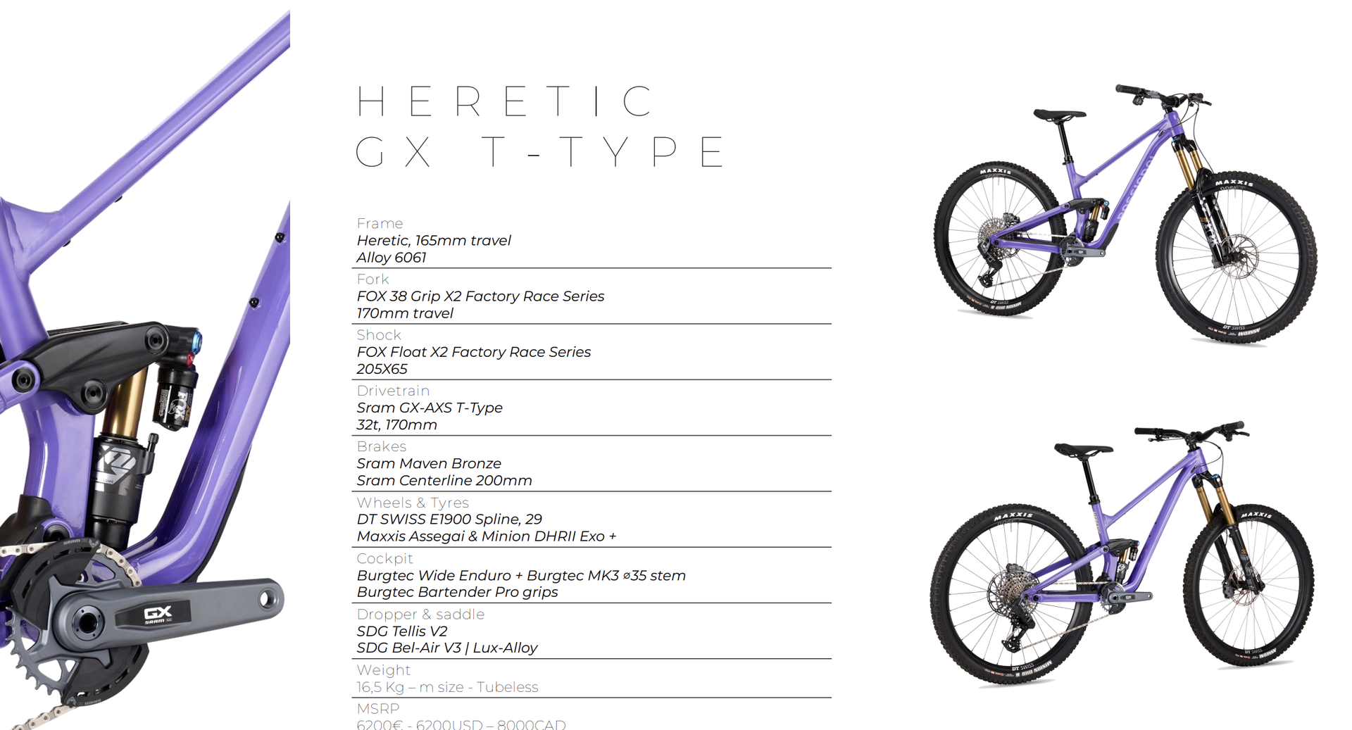 heretic gx t type rossignol
