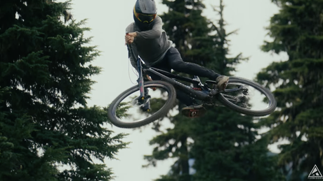 Clem rides bike park header