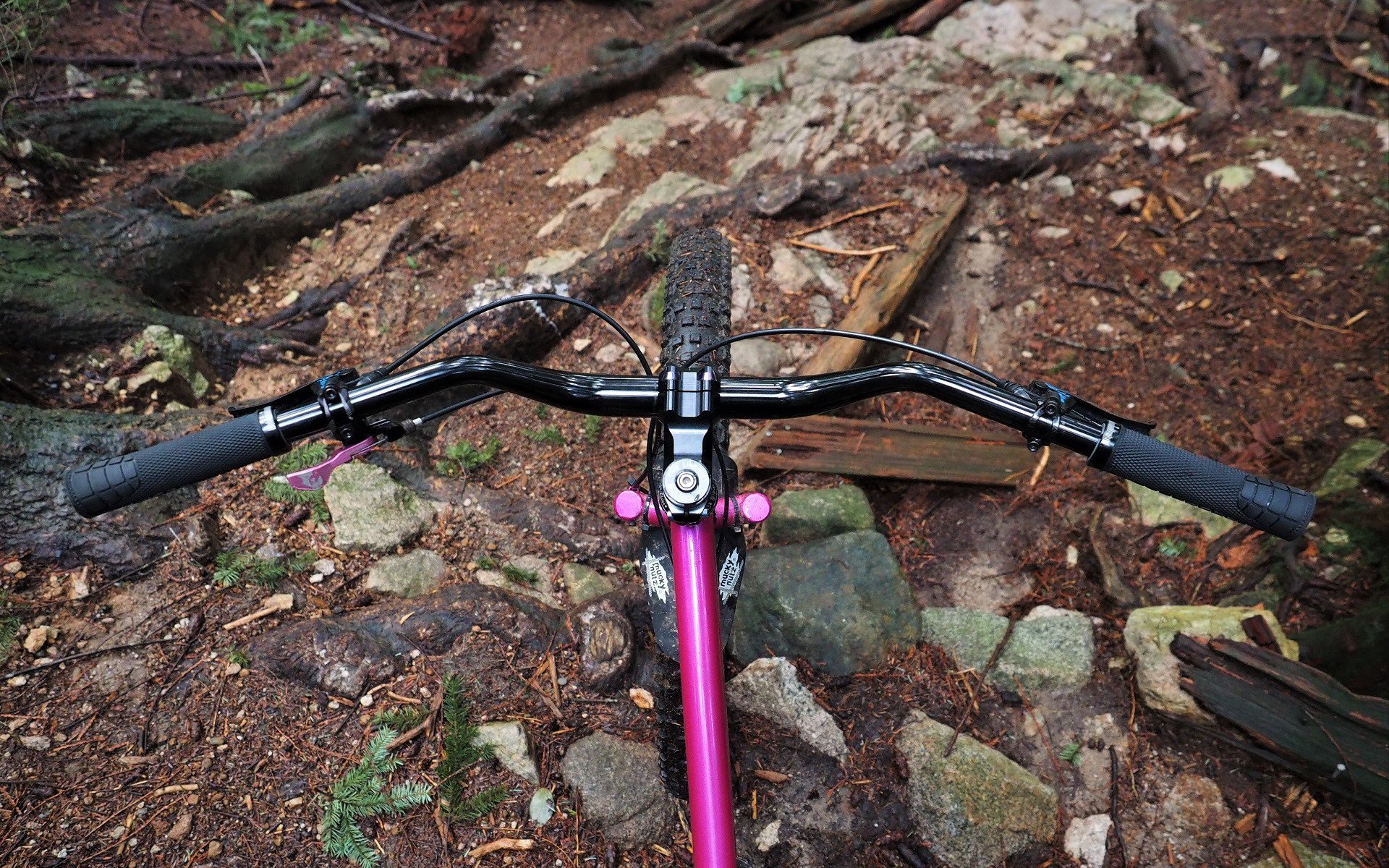 swept back handlebars mountain bike