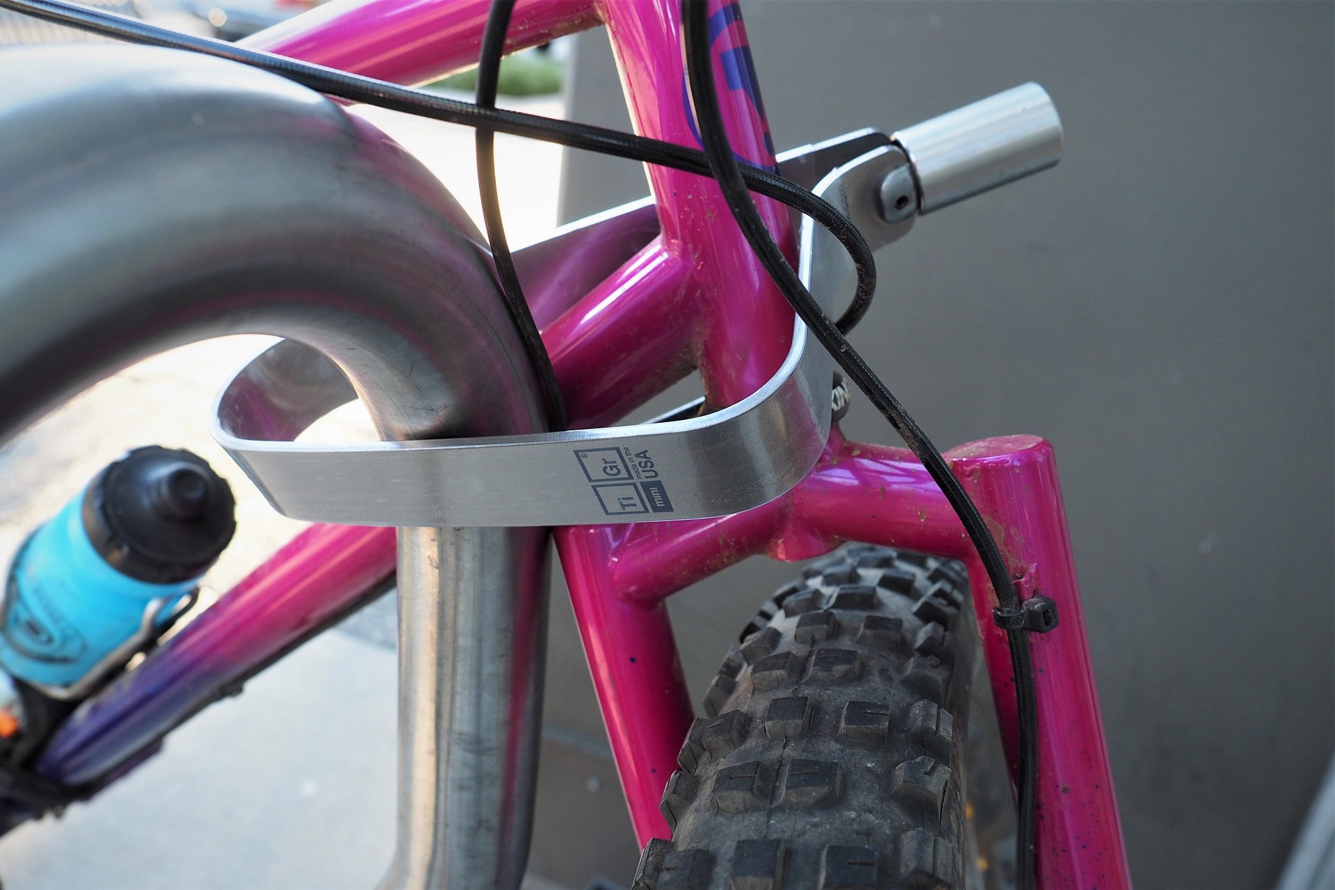 tigr mini titanium bike lock