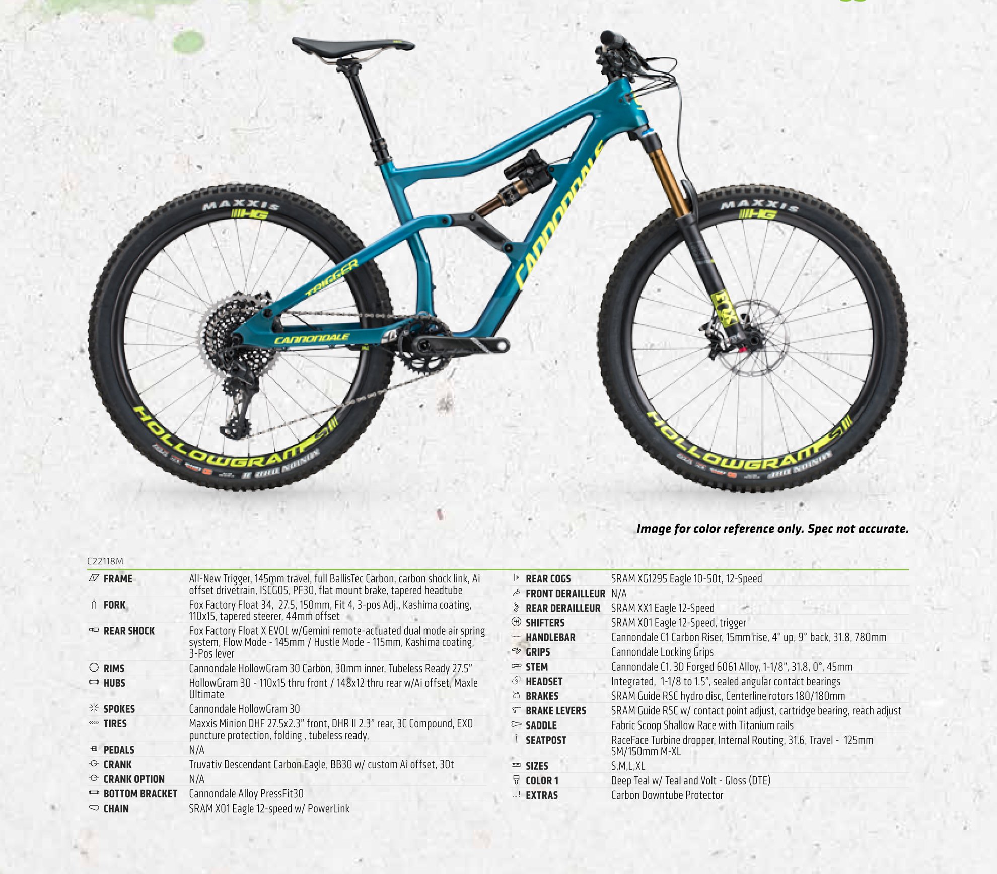 Cannondale trigger best sale 1 2018