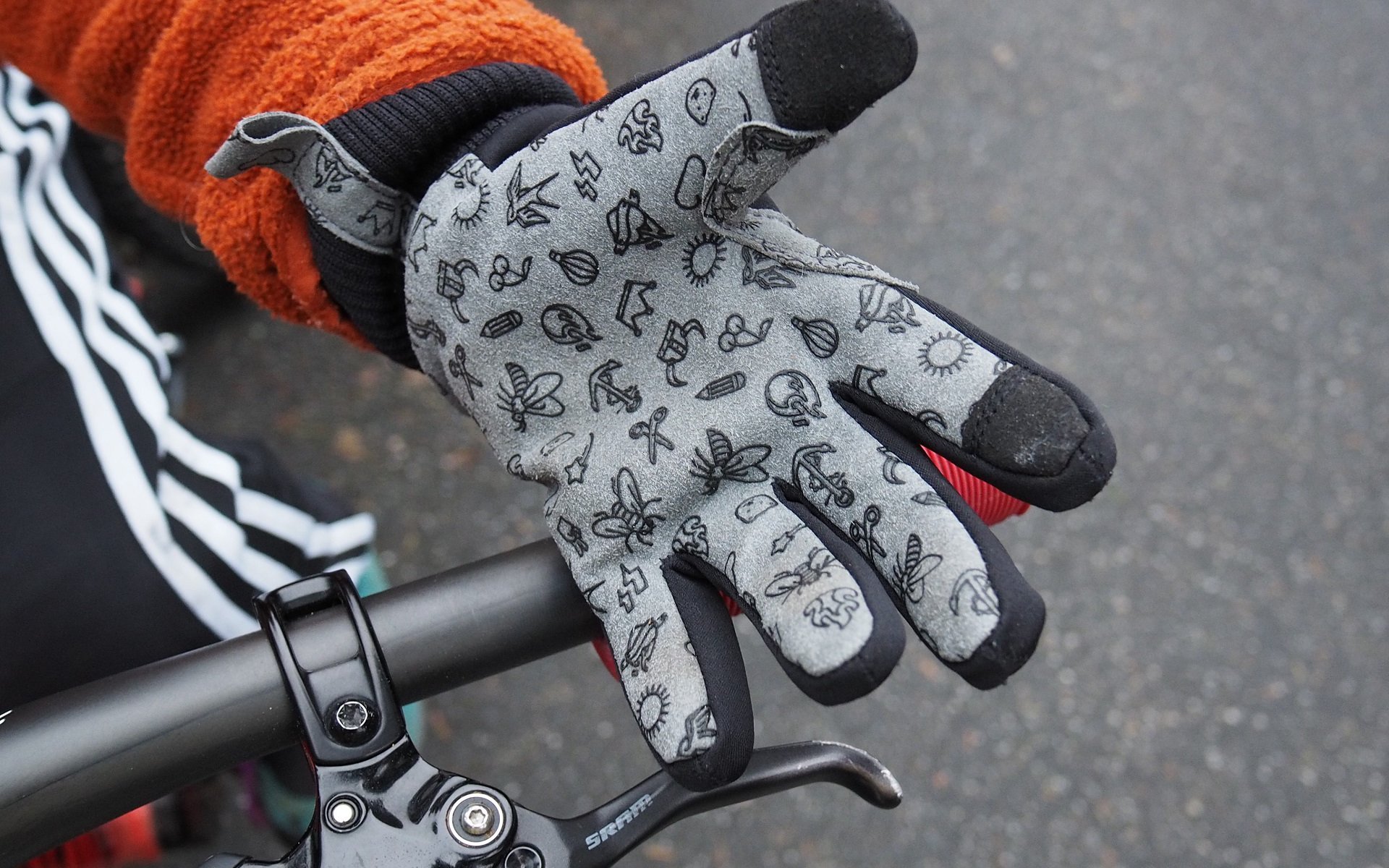 Warm cheap mtb gloves