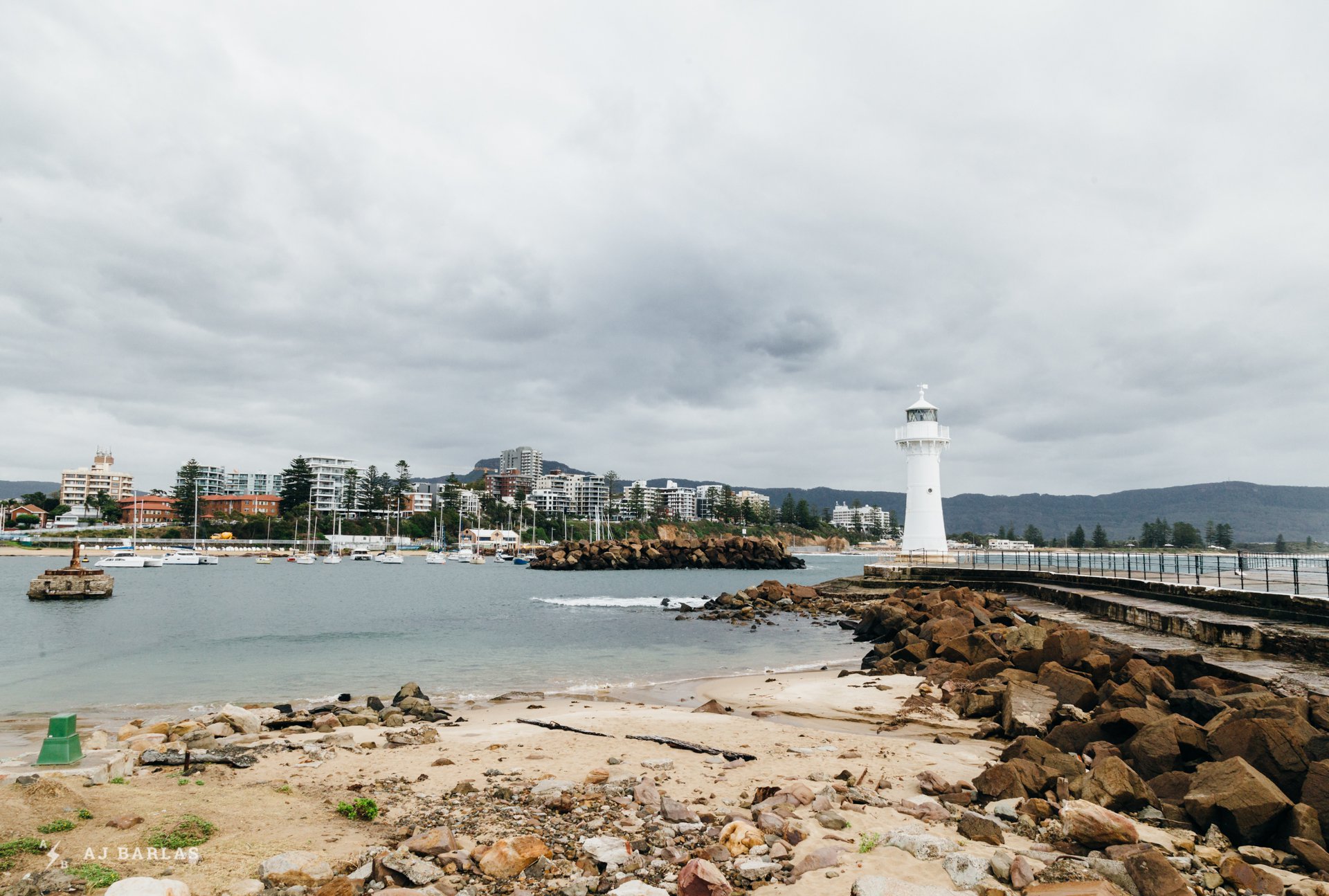 Wollongong from the small harbour.