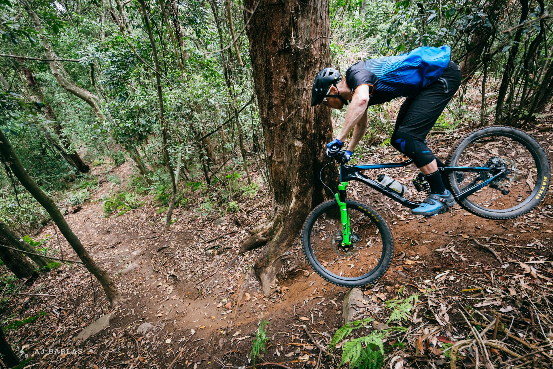 Josh Carlson dropping into a chute in Wollongong