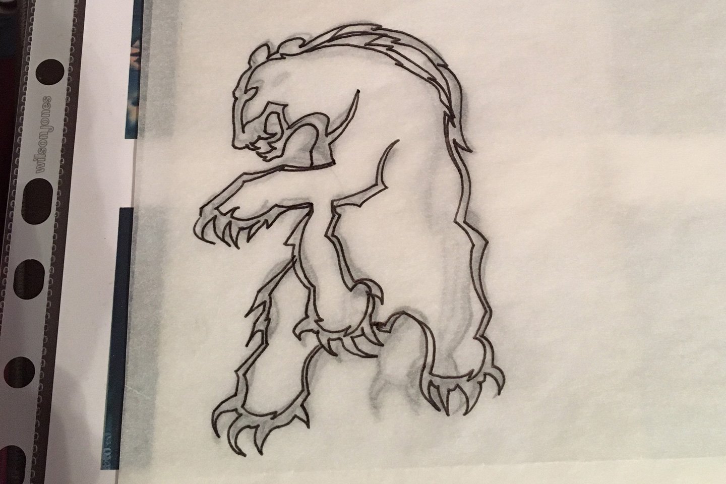 Chromag Bear Original Sketch