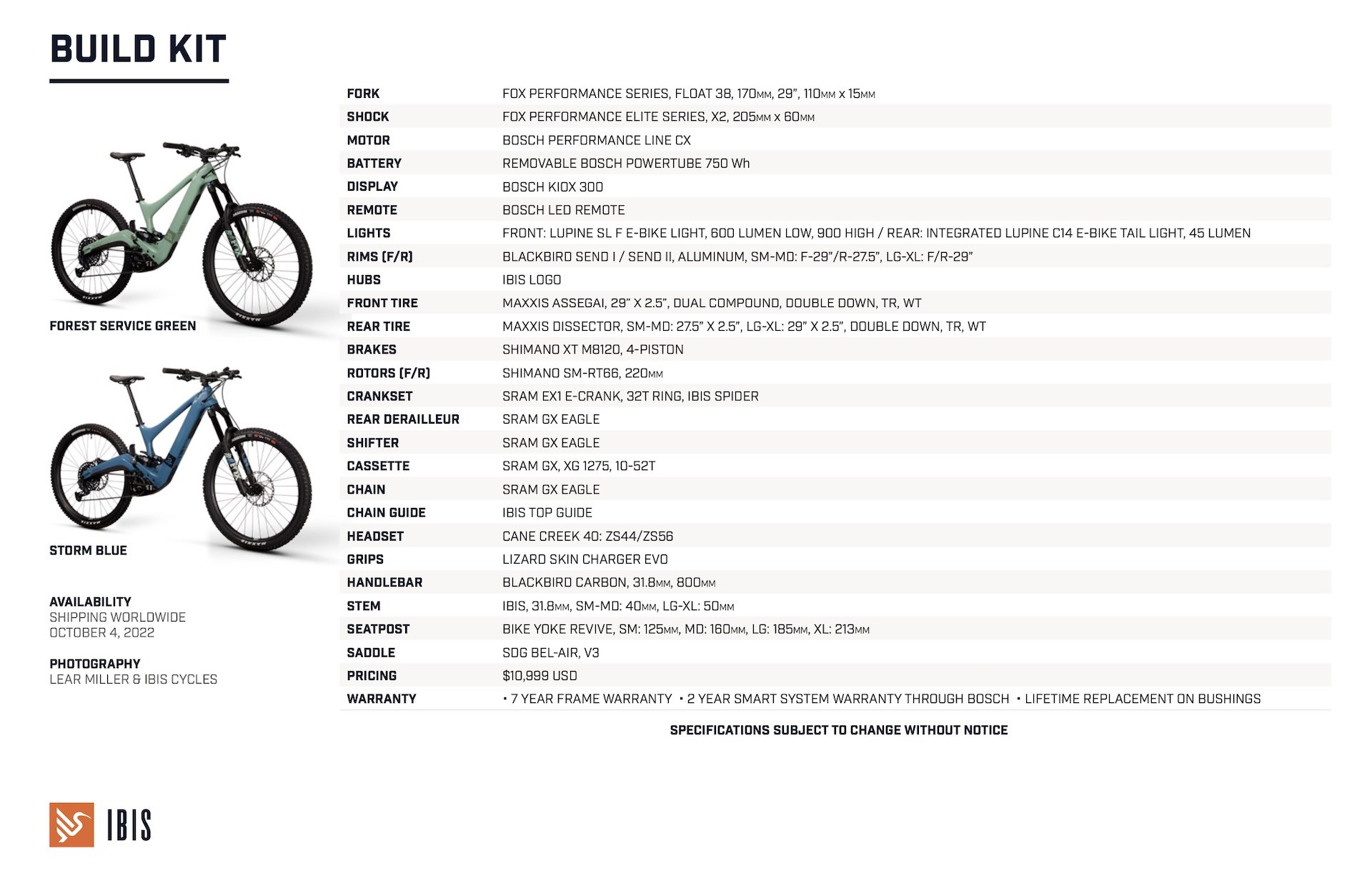 ibis oso component spec