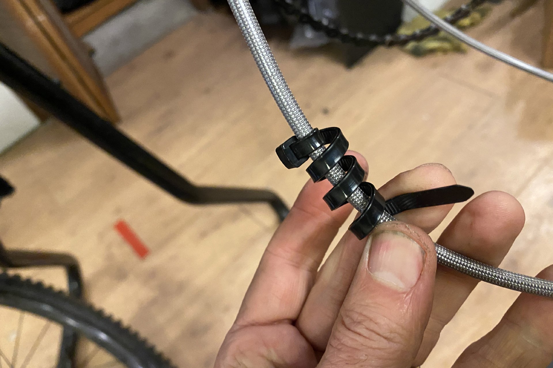 Running a Brake Line through a Frame without Internal Guides