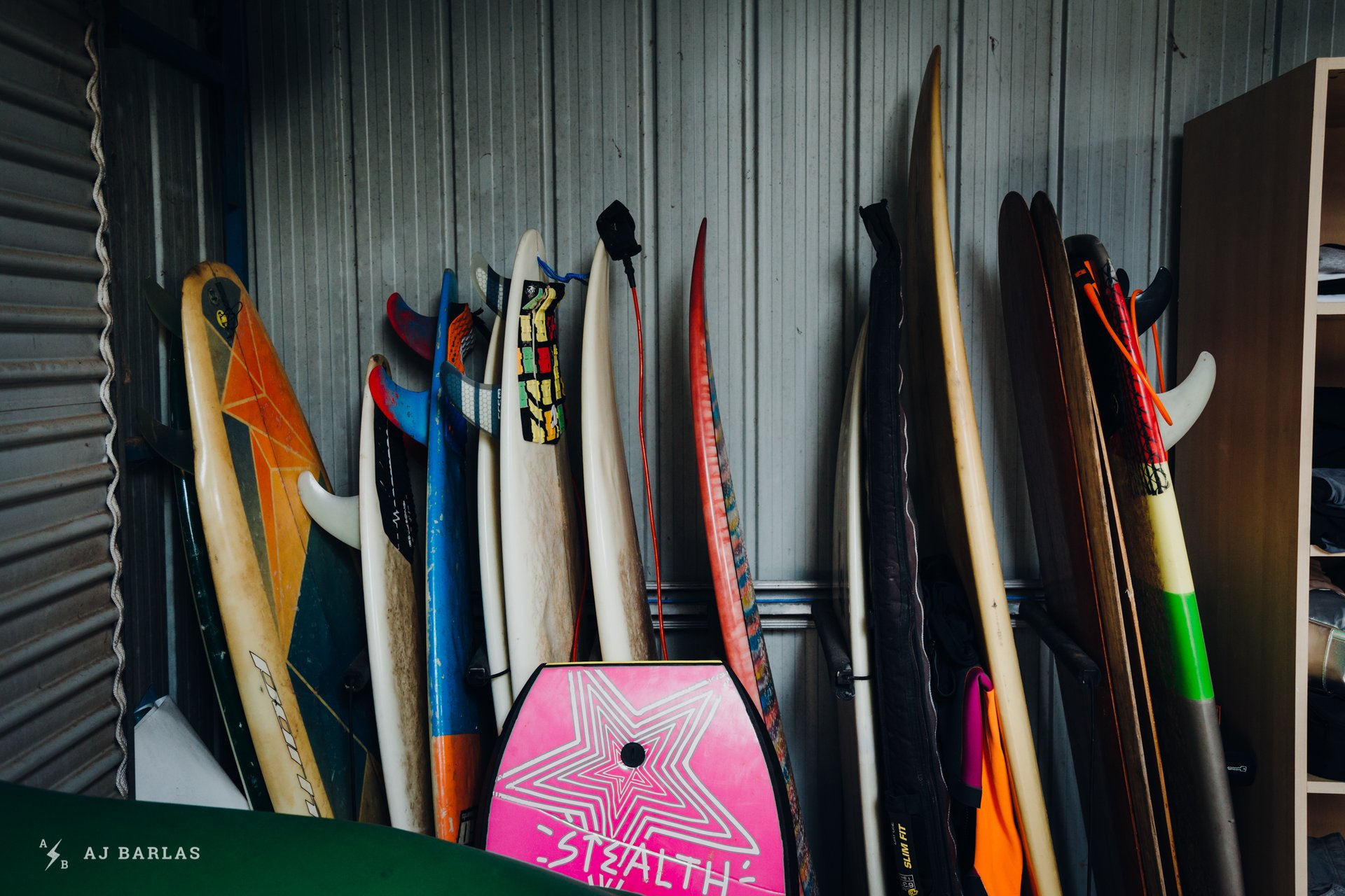 Jack Moir's surfboards