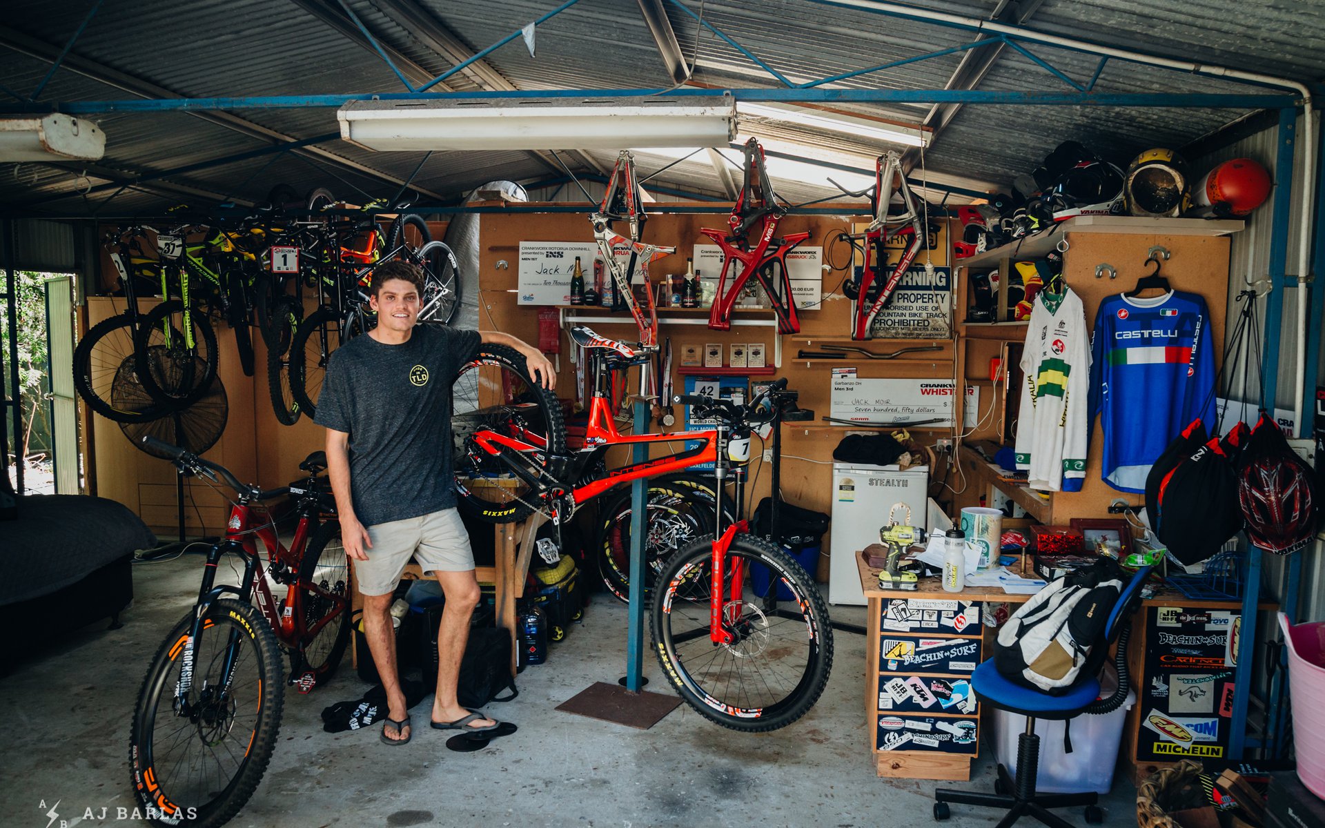 Jack Moir at home on the Central Coast of NSW