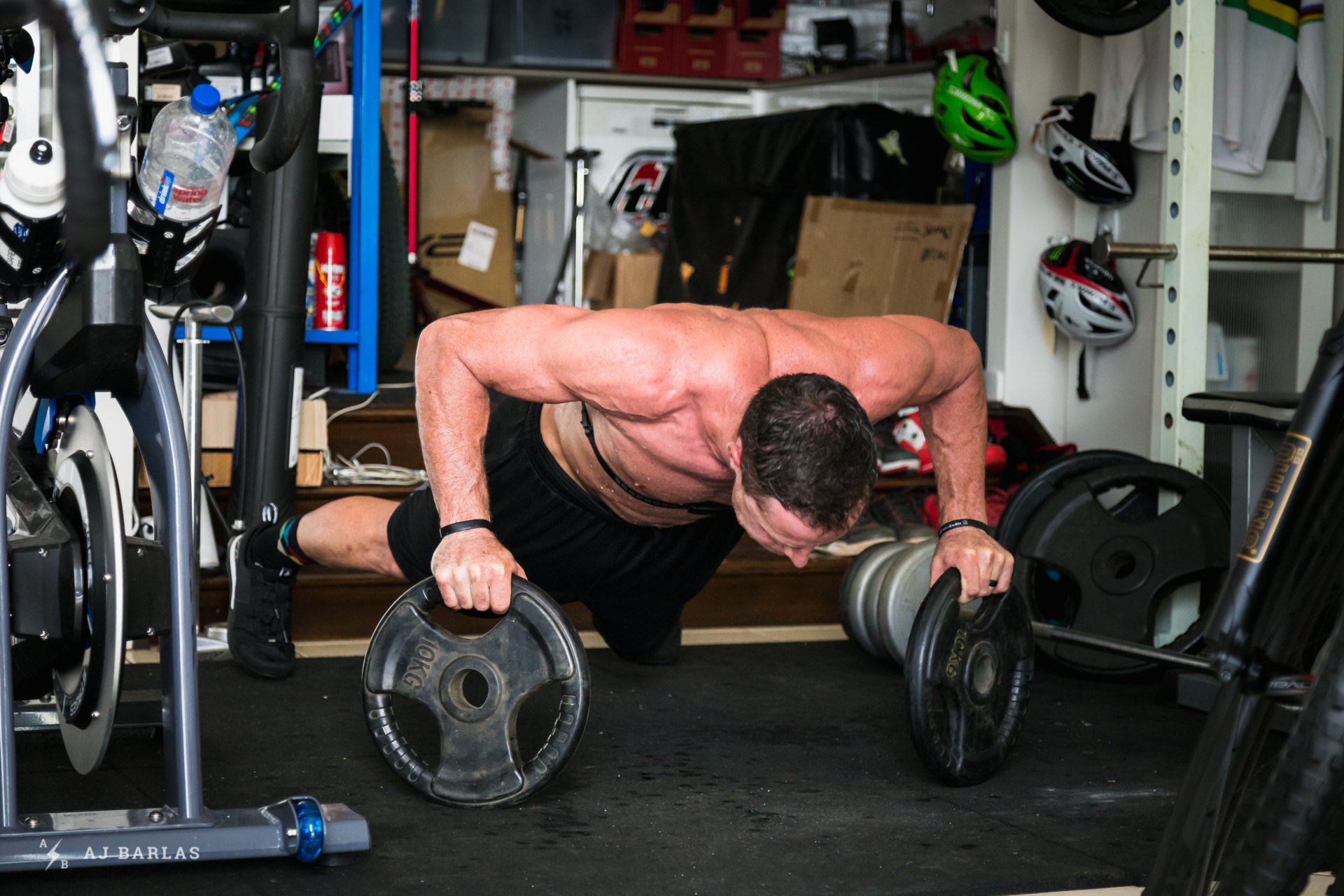 Jared Graves working his upper body