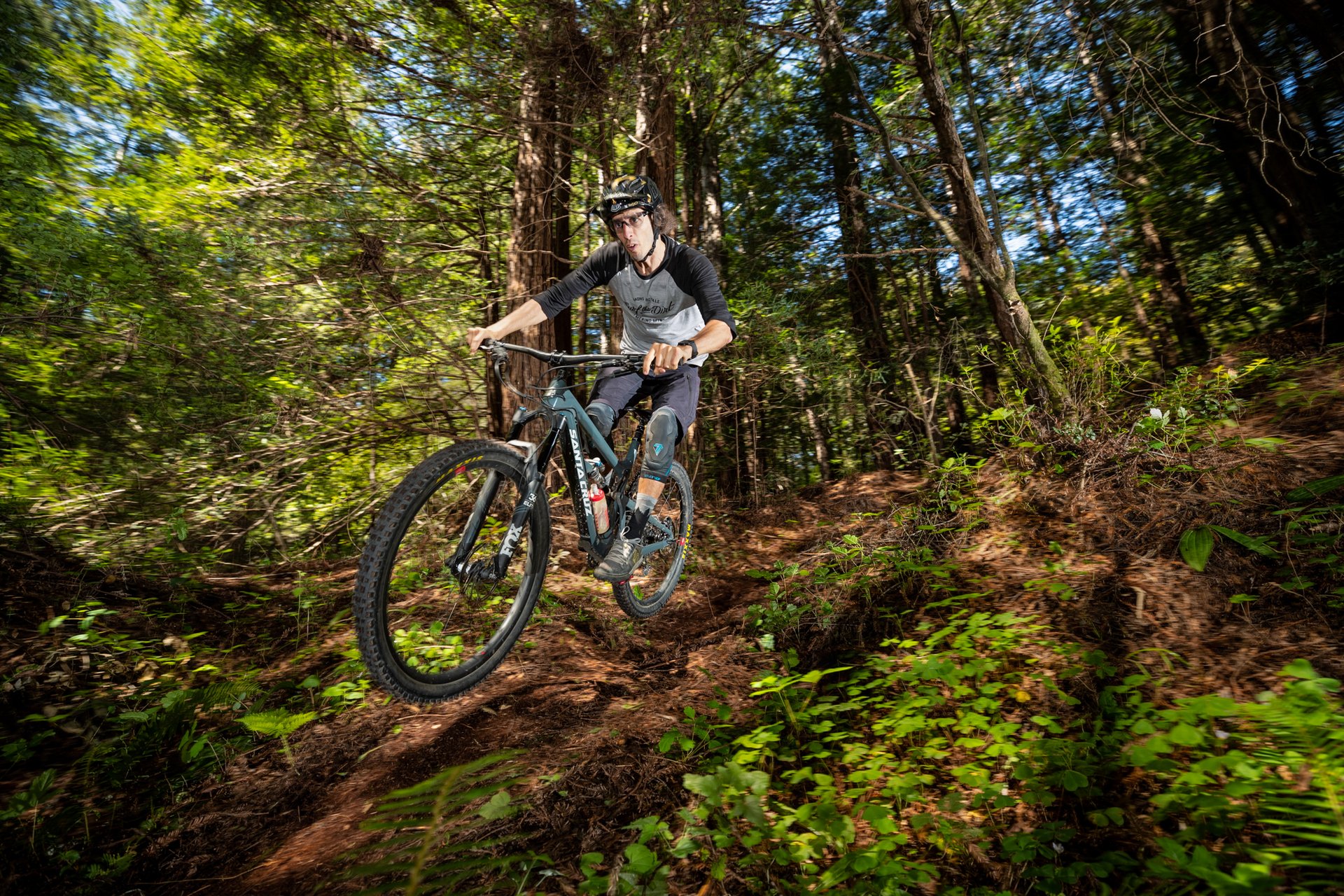 AJ airing over the fresh dirt on the Maxxis Assegai