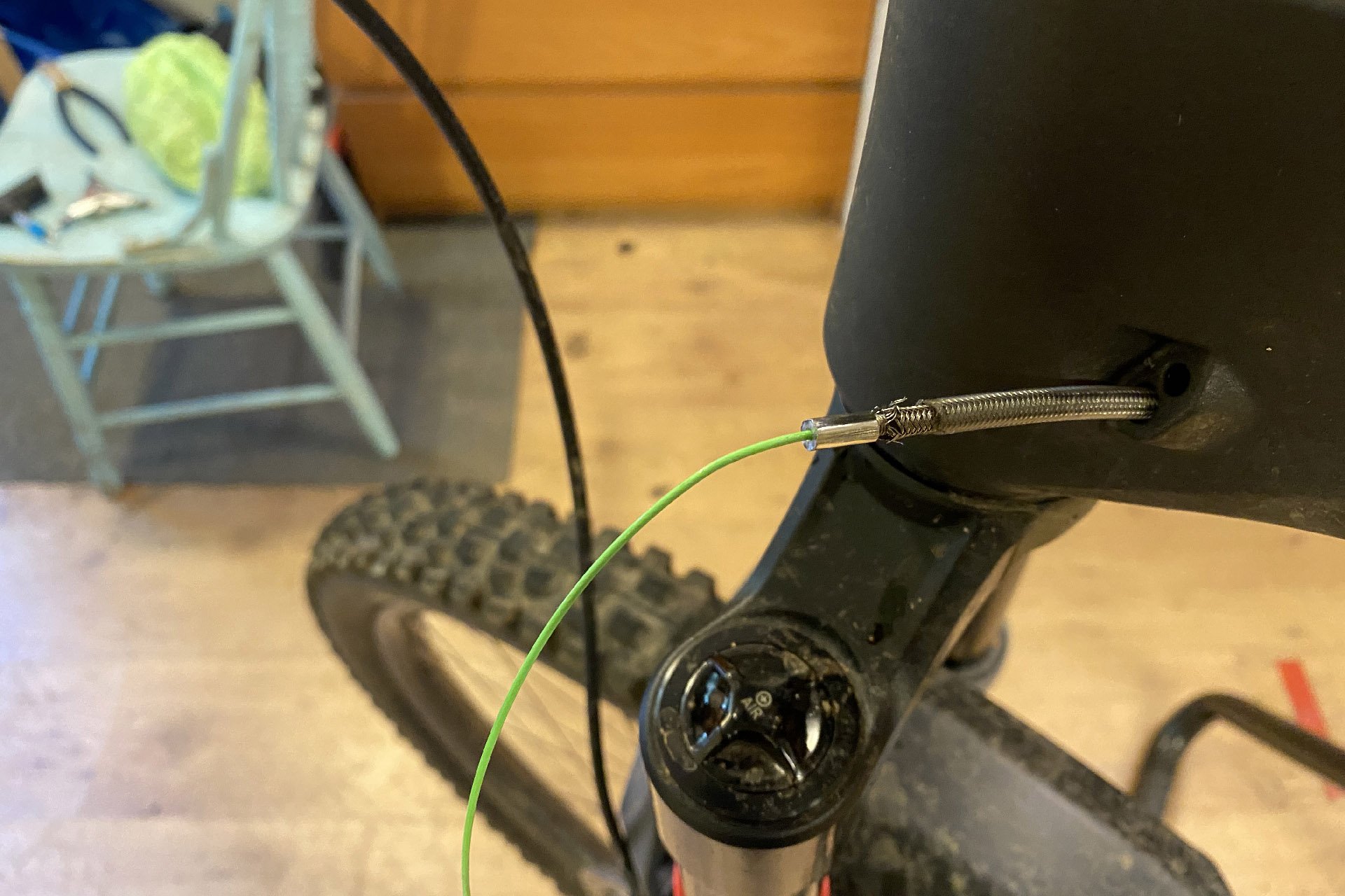 Running a Brake Line through a Frame without Internal Guides