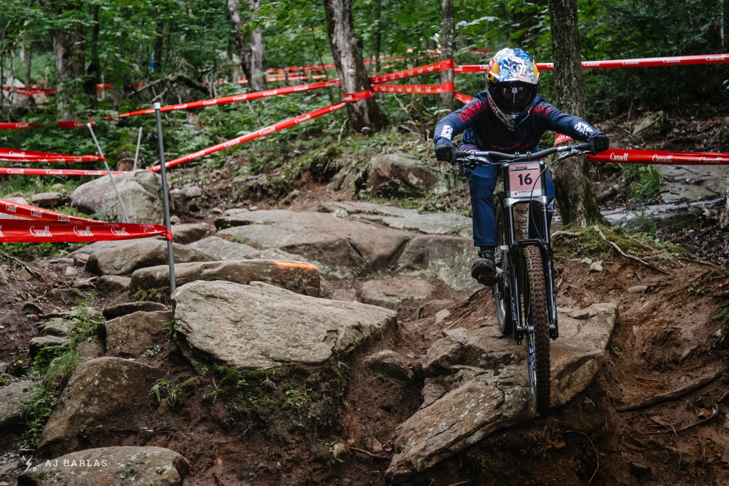 Myriam Nicole during practice in Mont Saint-Anne