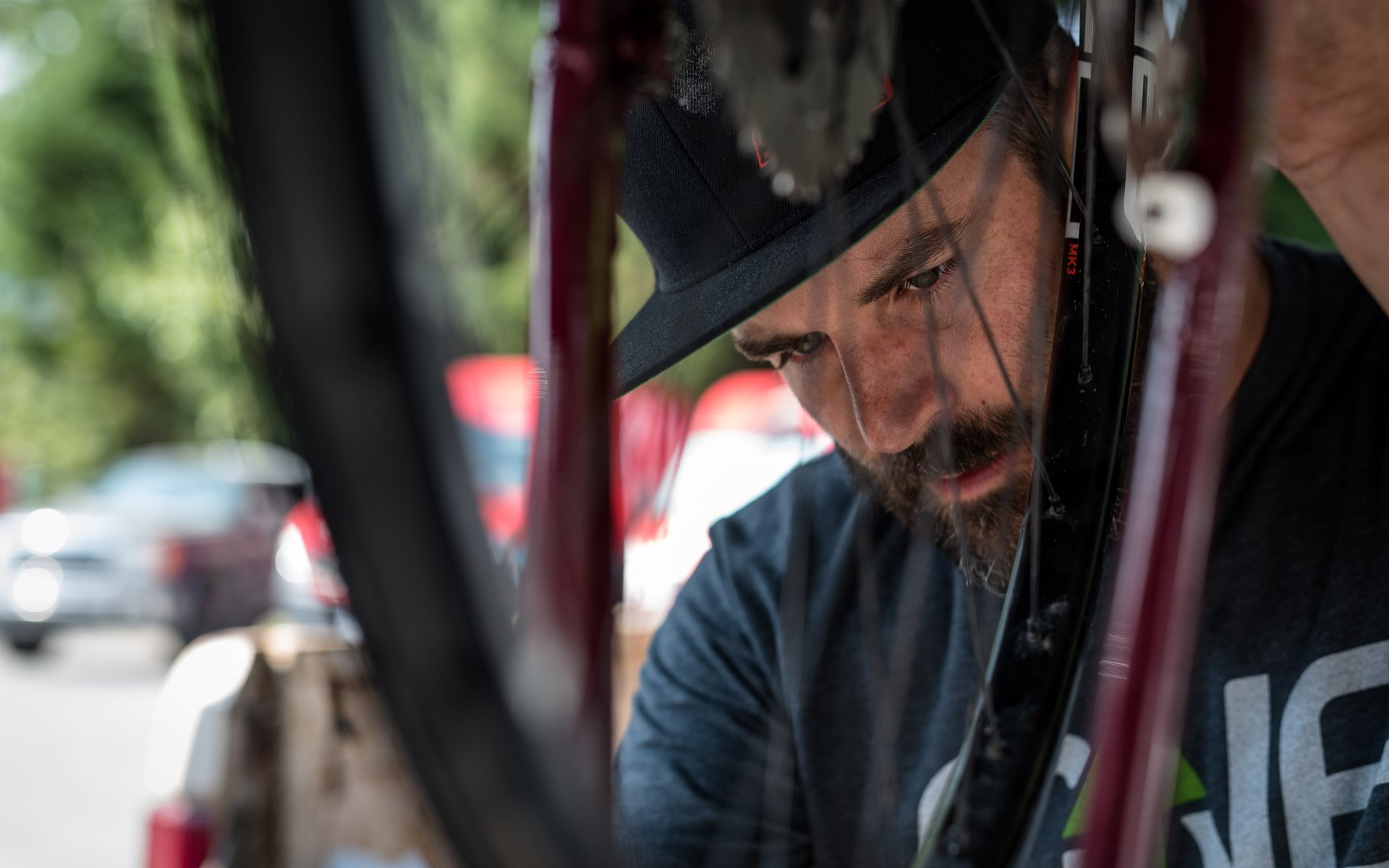 Jeff working header