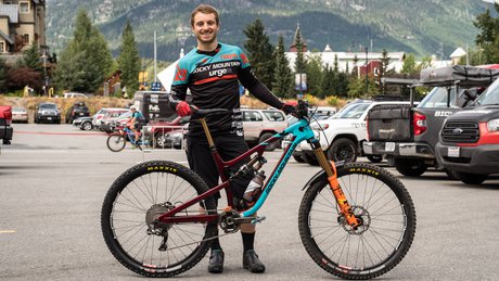 Jesse Melamed and His Bike Pre Race