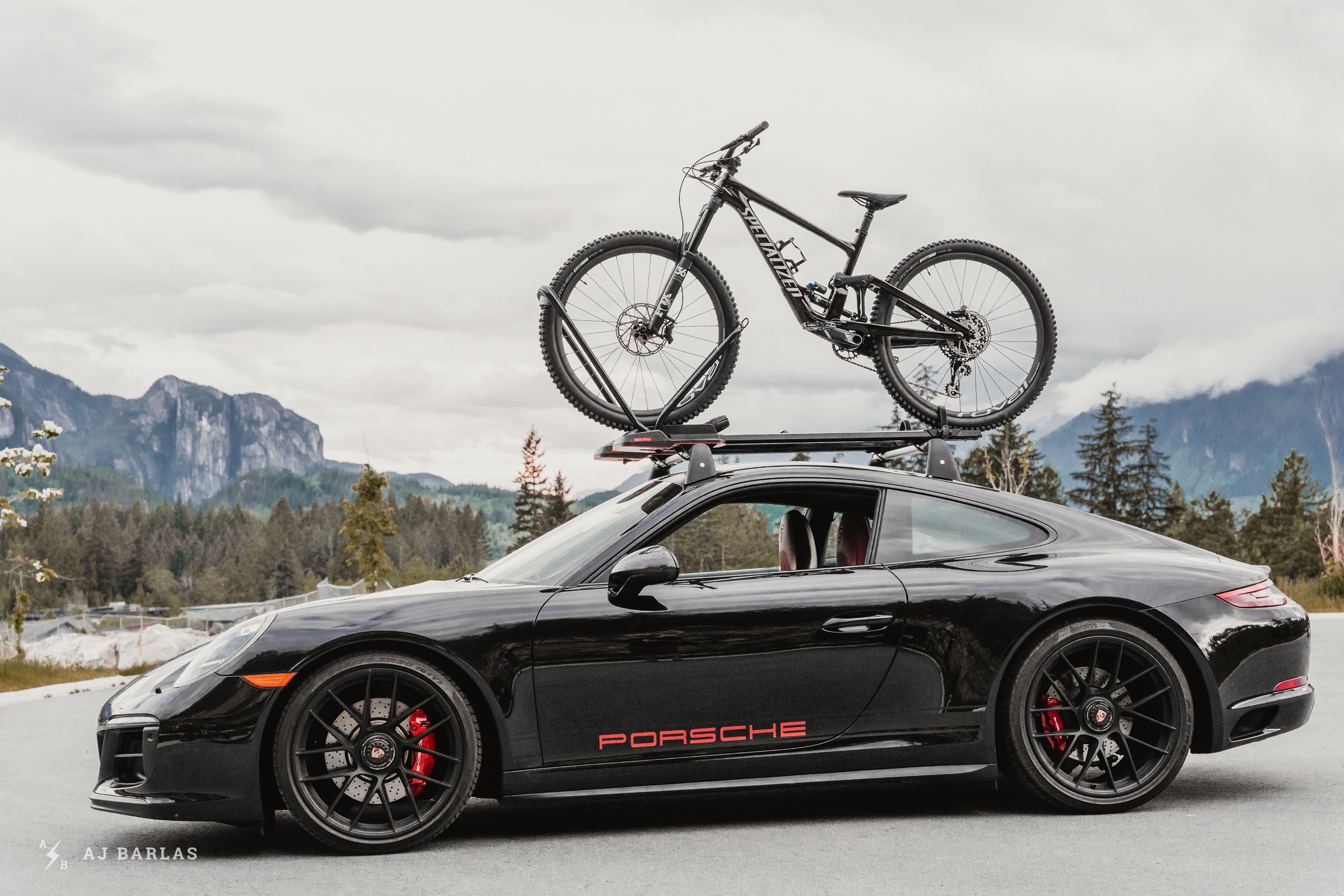 Porsche 911 store bike rack