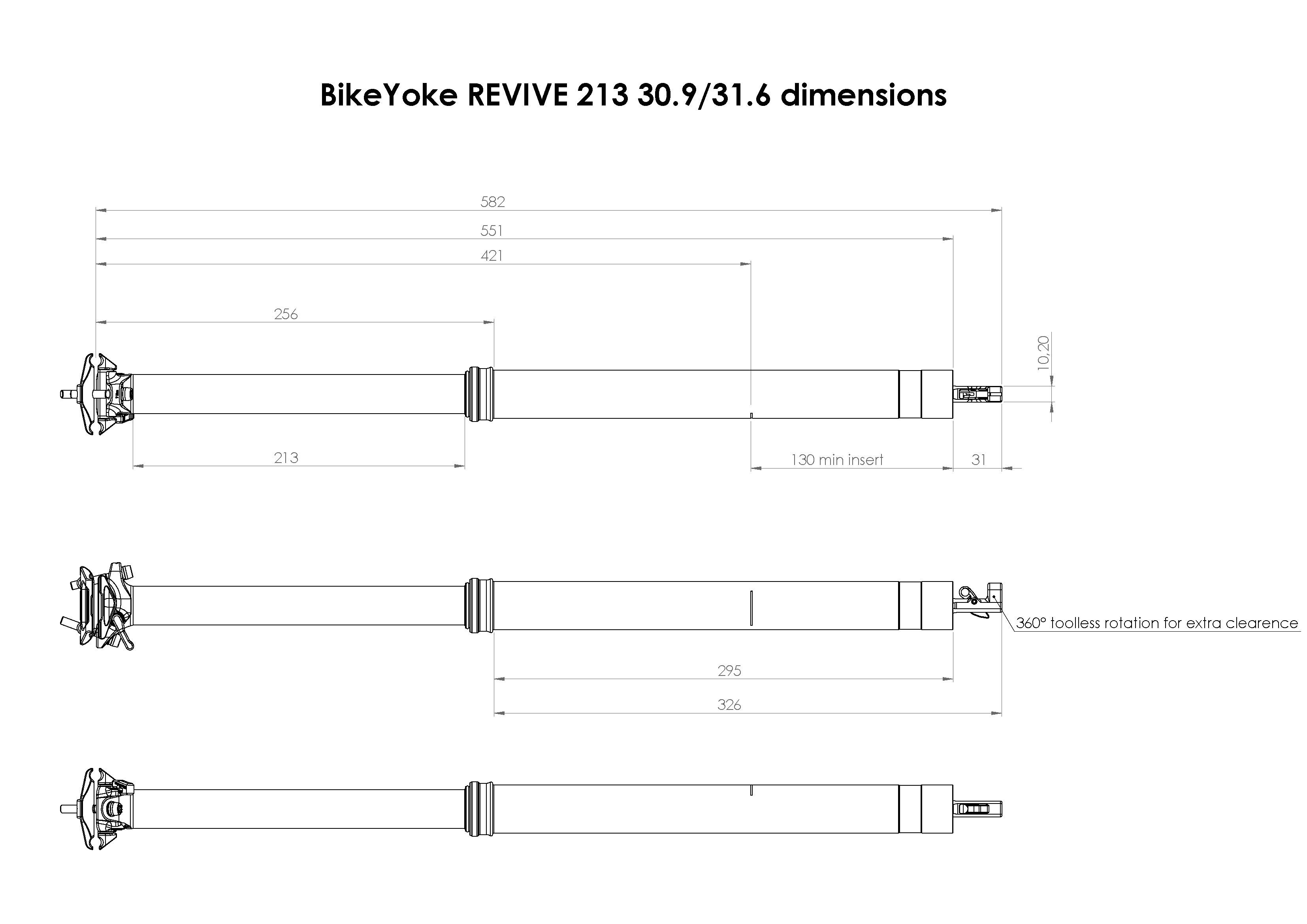 Bikeyoke revive 160 hot sale mm