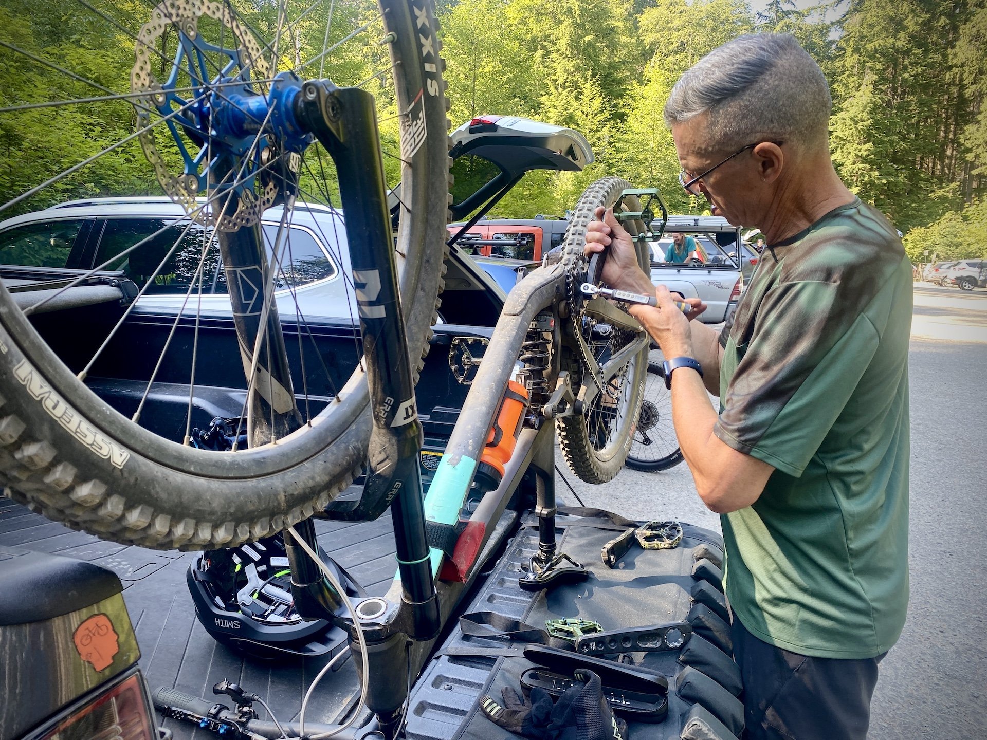 shorter cranks for descending 7