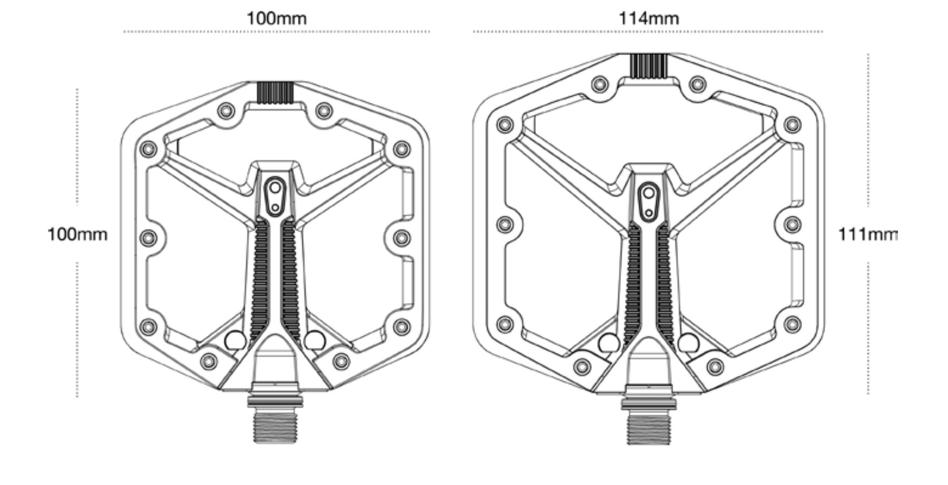 Crank Brothers Stamp 1 Gen 2 Small Pedals - Black