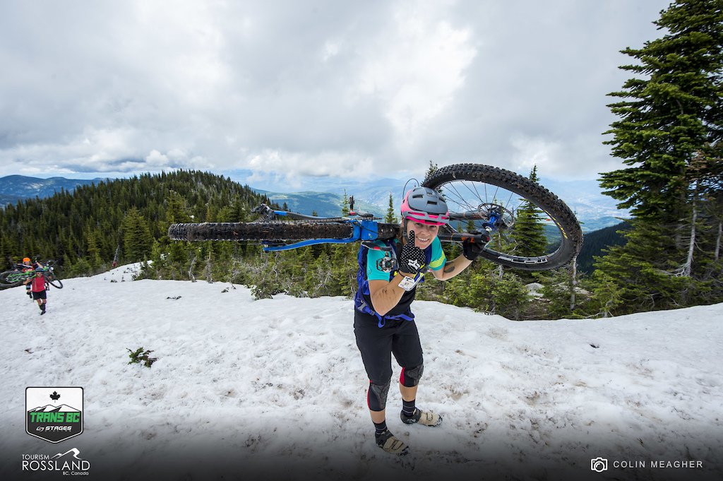 Adventure biking in Rossland at the Trans BC